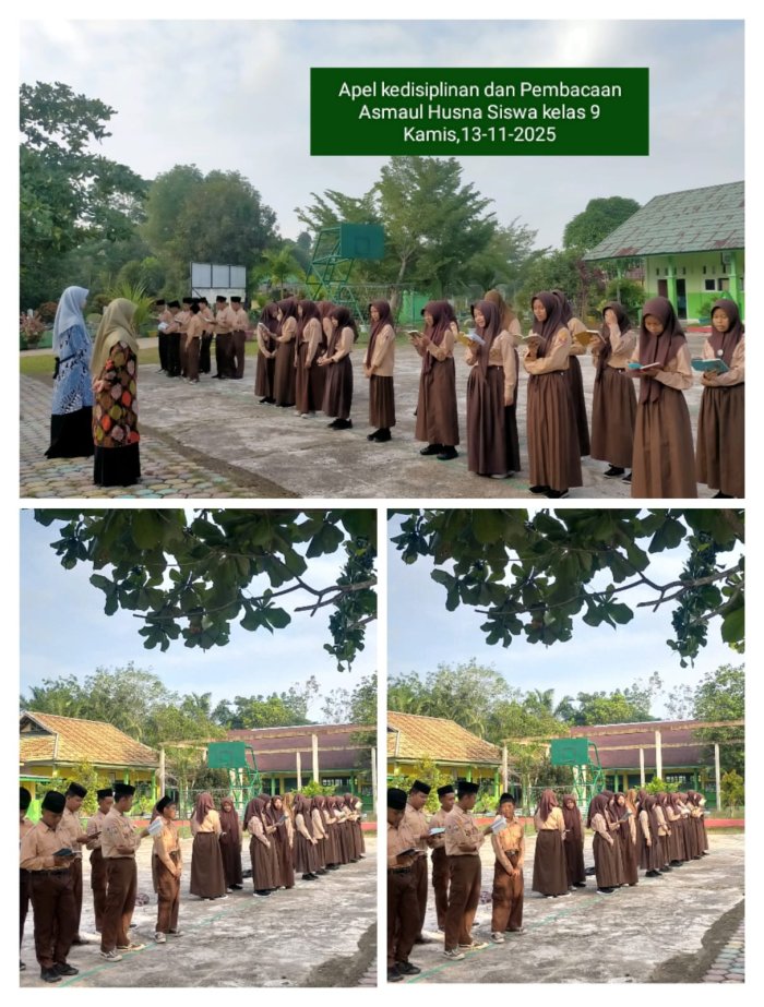 Kegiatan Piket dan Apel Pagi MTsN 4 Batanghari Tegakkan Kedisiplinan