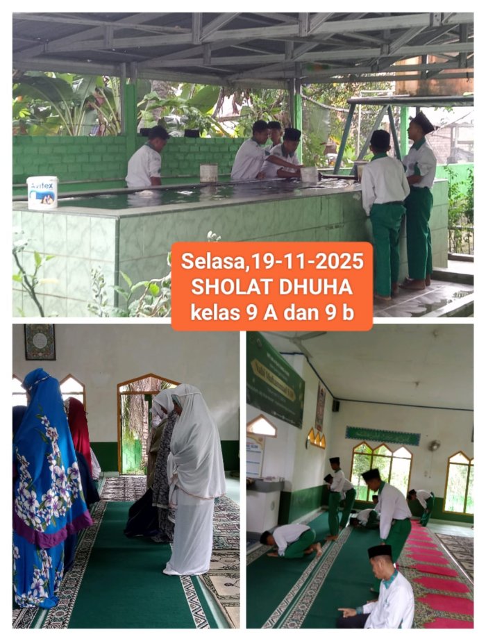 Mantapkan Ibadah Siswa, Bu Sabariyah Pandu Wudhu dan Sholat Dhuha di Mushola Bahrul Ulum Mantapkan Ibadah Siswa, Bu Sabariyah Pandu Wudhu dan Sholat Dhuha di Mushola Bahrul Ulum