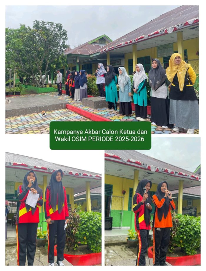 Kampanye Calon Ketua dan Wakil OSIM MTsN 4 Batanghari Periode 2025-2026 Dimulai Kampanye Calon Ketua dan Wakil OSIM MTsN 4 Batanghari Periode 2025-2026 Dimulai