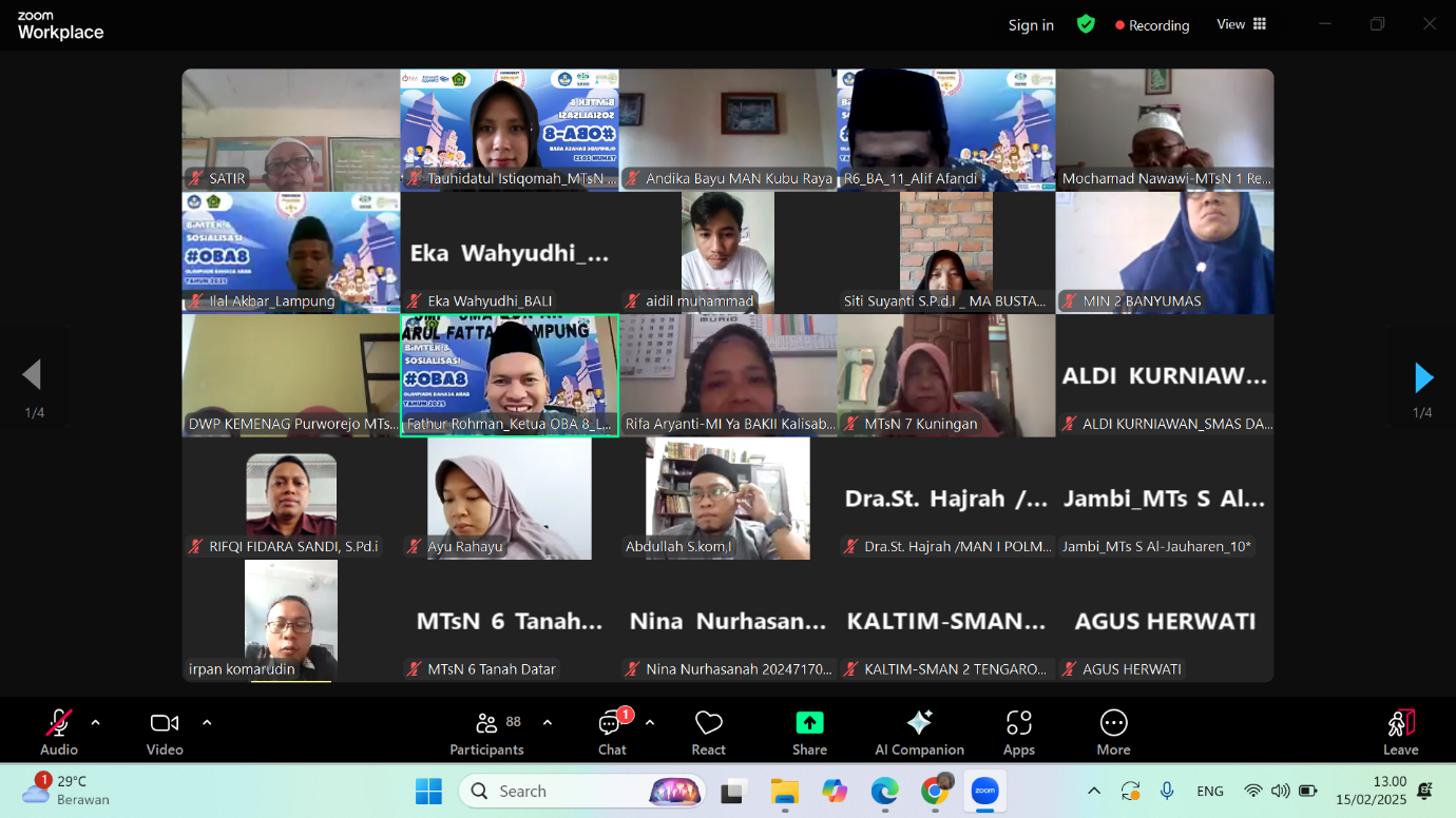 PERSIAPAN OBA 8: GURU PEMBIMBING IKUTI BIMTEK DAN SOSIALISASI OBA