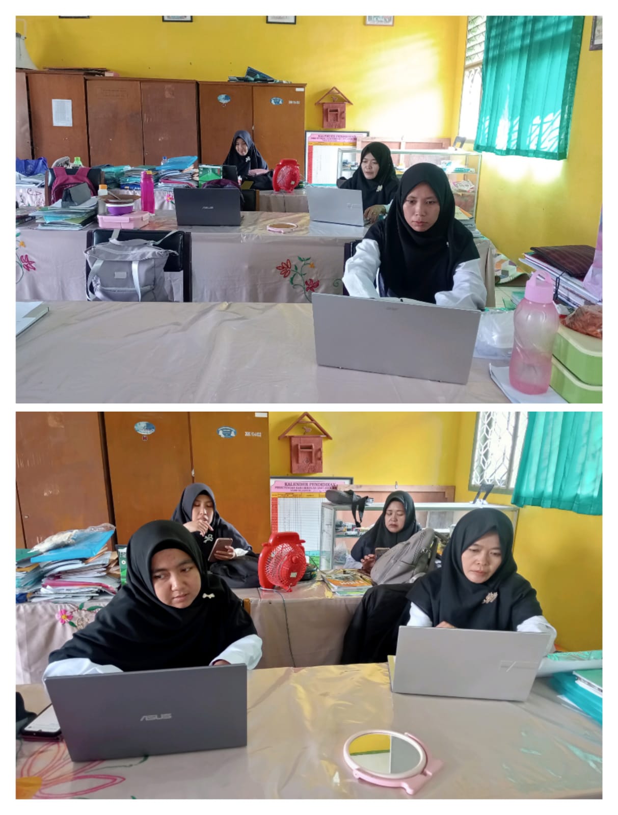 Meningkatkan kinerja, GTK MTsN 4 Batanghari input dokumen SKP triwulan 2.