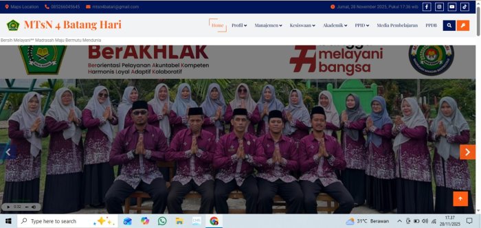 Website Digital Madrasah Tampilkan Ikon BerAKHLAK dan Bangga Melayani Bangsa