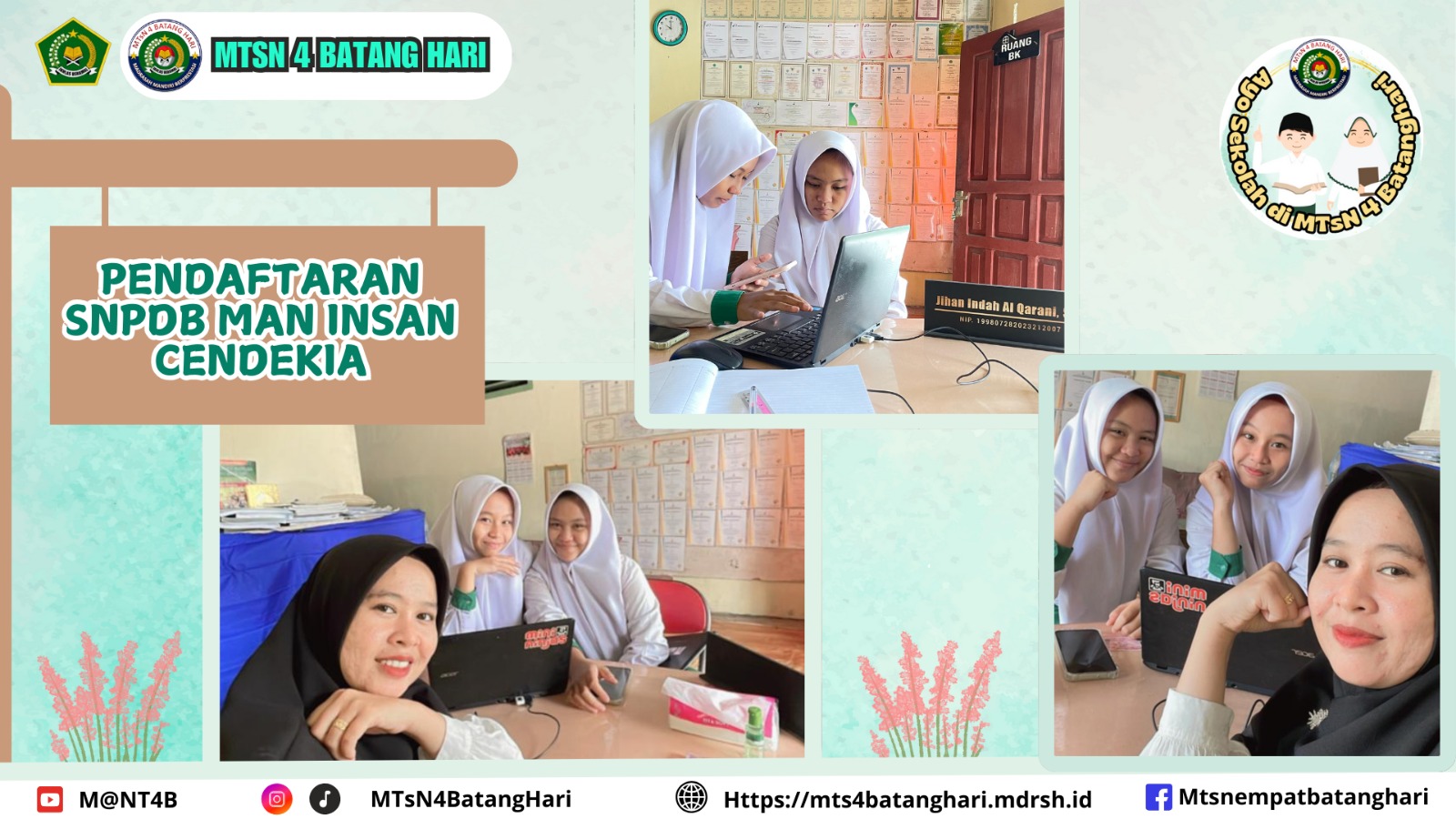 Dua Siswa MTsN 4 Batanghari Direkomendasikan untuk SNPDB MAN Insan Cendekia