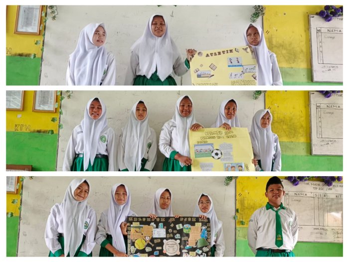 Siswa Kelas 9B MTsN 4 Batanghari Antusias Mengikuti Presentasi PJOK