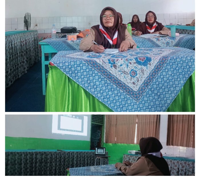 Wakasis MTsN 4 Batanghari Ikuti Zoom Meeting Bertema Pembangunan Karakter Integritas