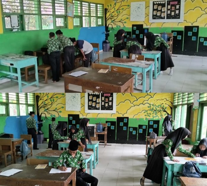 Serunya siswa Kelas IX Belajar Teks Report tentang Gorilla dengan Metode Running Dictation