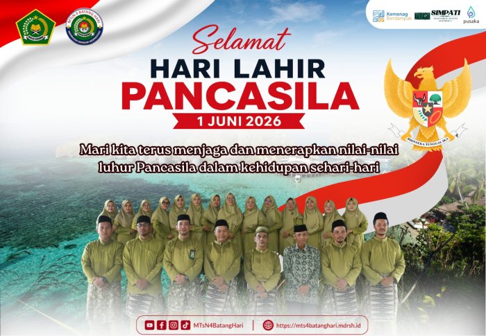 1 Juni 2026: MTsN 4 Batang Hari Gaungkan Semangat Pancasila untuk Generasi Masa Depan