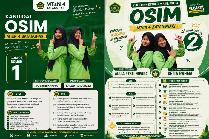 MENUJU PEMILIHAN KETUA & WAKIL OSIM MTsN 4 BATANGHARI 2026–2027