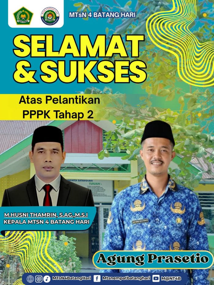 Selamat dan Sukses atas Pelantikan PPPK Tahap 2: Agung Prasetio Resmi Dilantik sebagai Operator Layanan Operasional