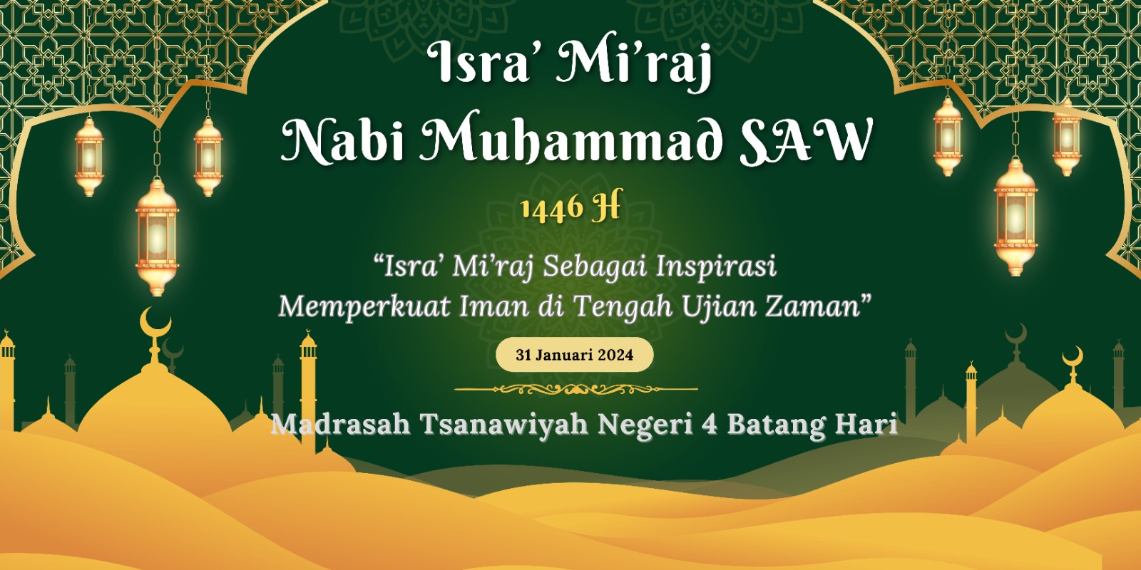 Persiapan Peringatan Israâ€™ Miâ€™raj MTSN 4 Batang Hari