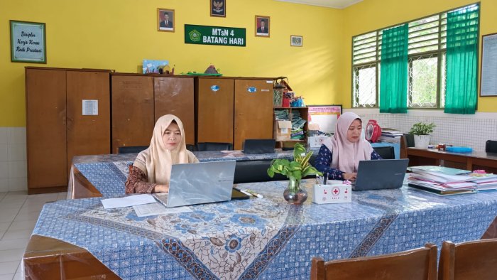 AKG Mata Pelajaran SKI dan Fikih Sesi 1 di MTsN 4 Batang Hari Berlangsung Lancar