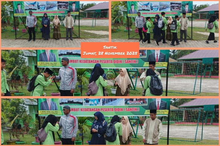 Sambut Pagi Berkah: Piket SANTIK Jumat MTsN 4 Batang Hari Tunjukkan Keteladanan