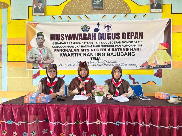 Sidang Pleno Mugus MTsN 4 Batanghari: Semangat Baru untuk Pramuka Hebat