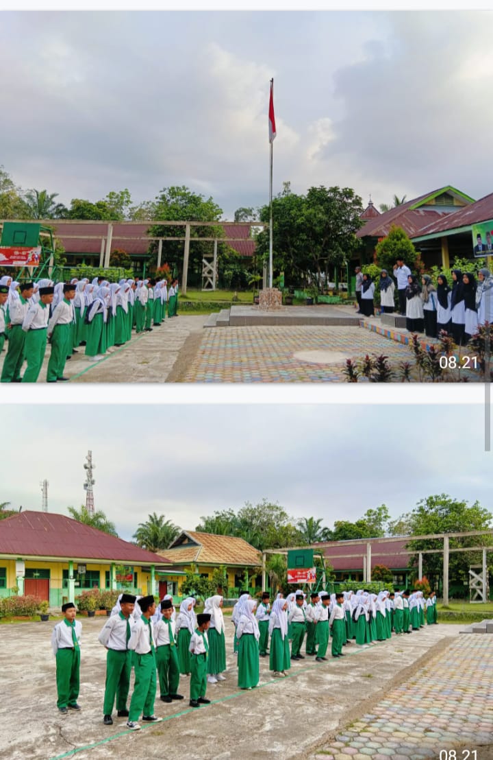 MTsN 4 Batanghari Melaksanakan Apel Hari ke Lima ASAT Madrasah