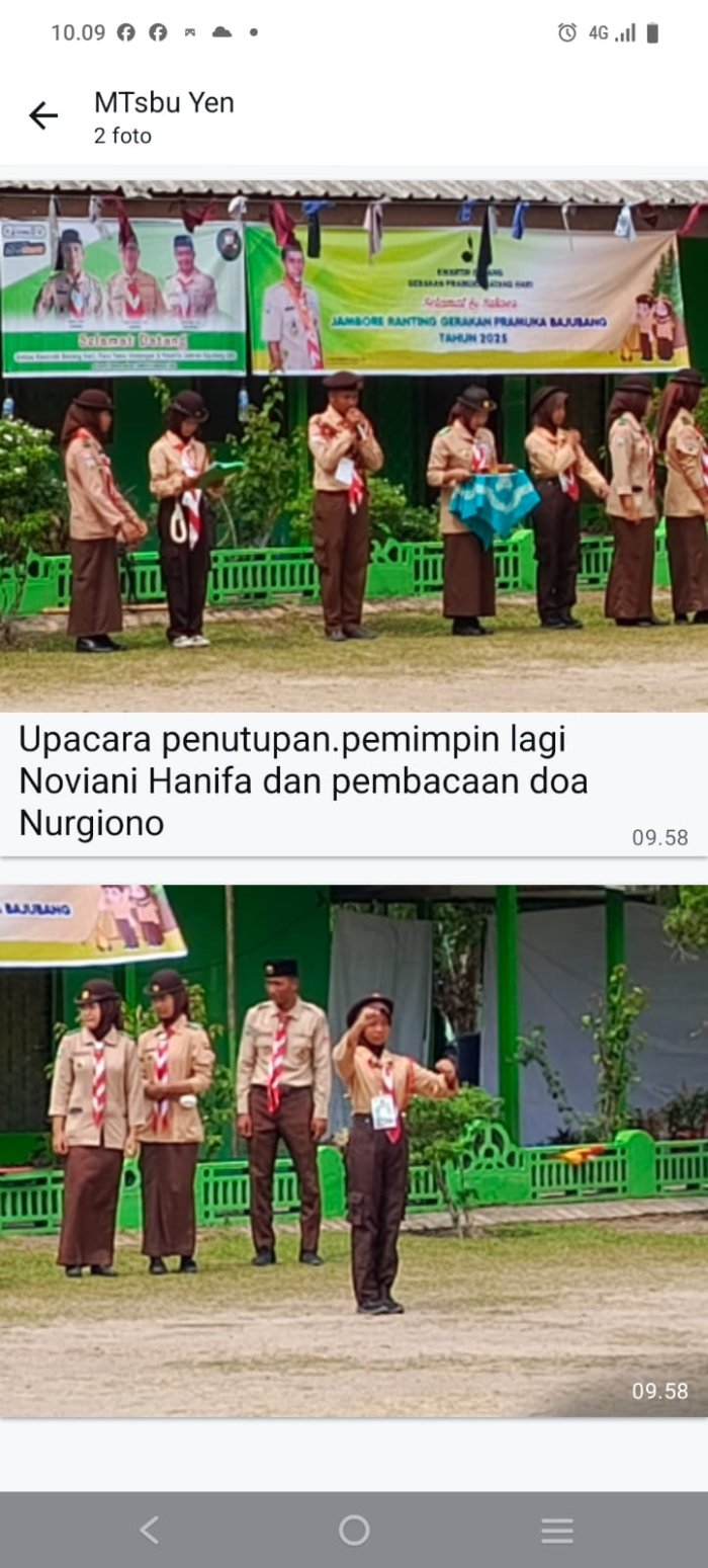 Noviani Hanifa dan Nurgiono Berperan Penting di Upacara Penutupan Jambore Ranting