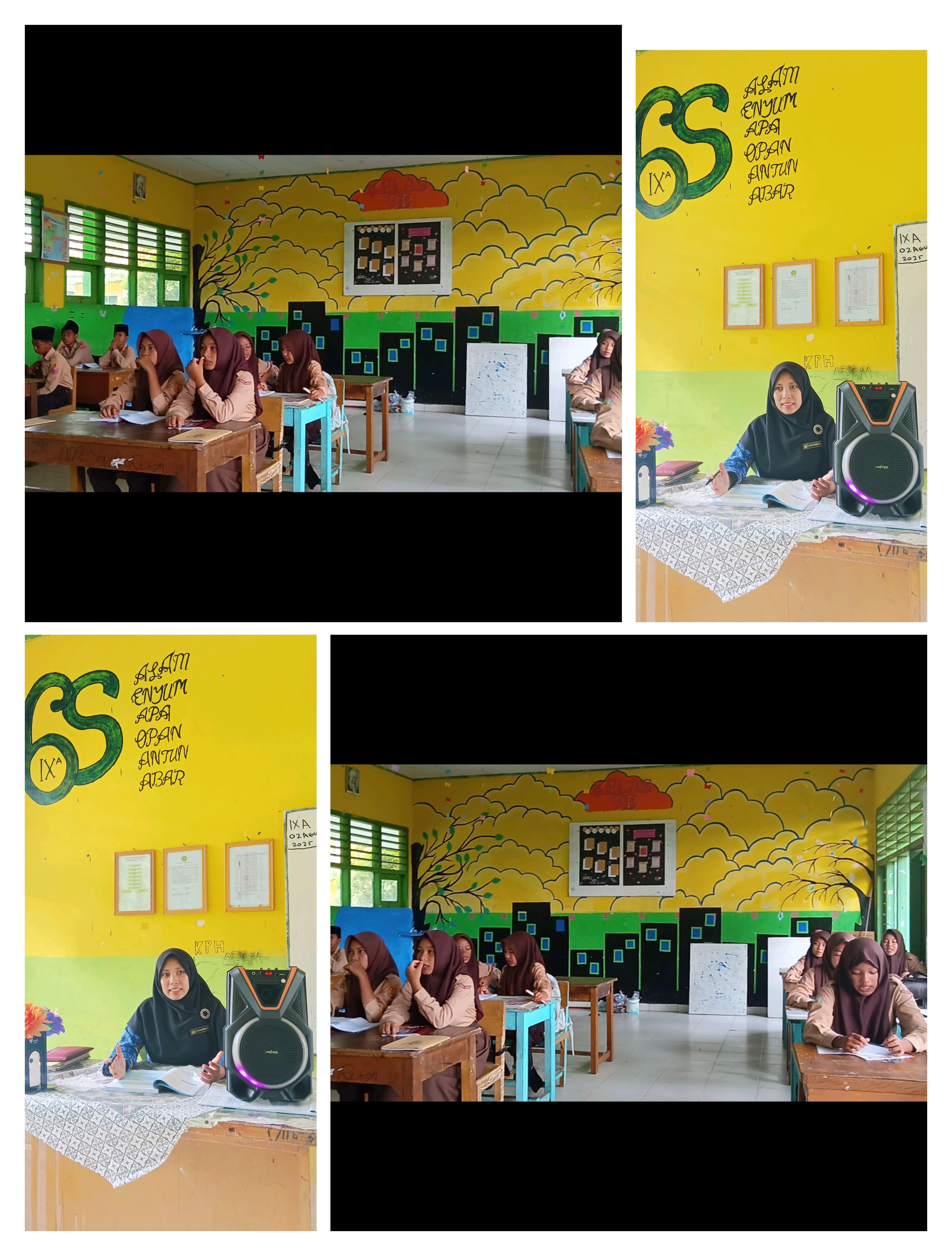 Belajar Seru Bahasa Arab dengan Tashrif Lagu di Kelas 9B Belajar Seru Bahasa Arab dengan Tashrif Lagu di Kelas 9B