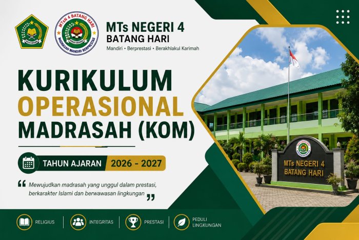 Waka Kurikulum MTsN 4 Batang Hari Susun Rancangan Kurikulum Operasional Madrasah Tahun Ajaran 2026/2027