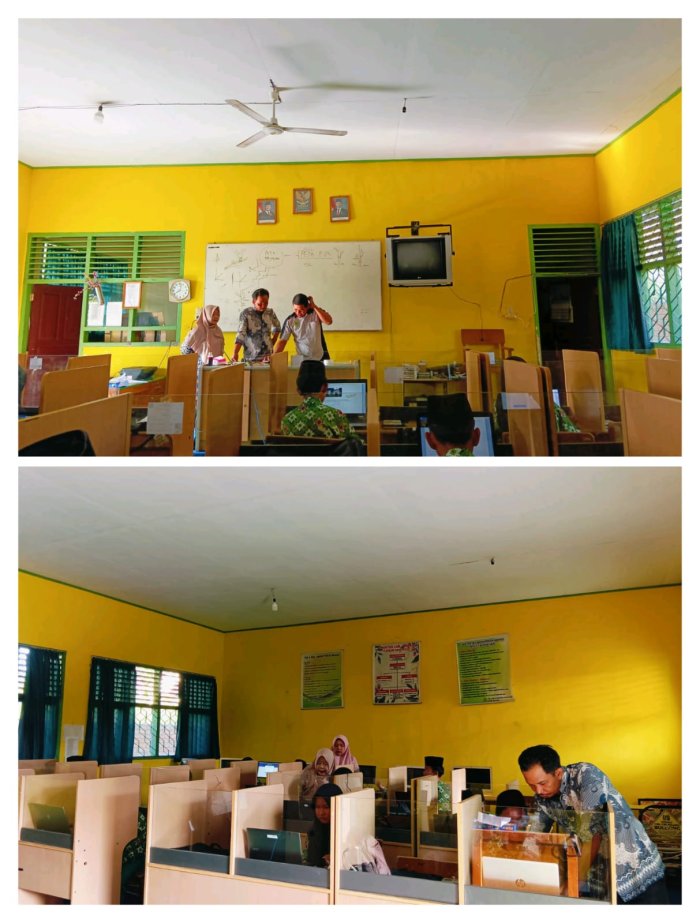 Kolaborasi Teknisi dan Proktor MTsN 4 Batang Hari Siap Sukseskan ANBK hingga 3 Sesi