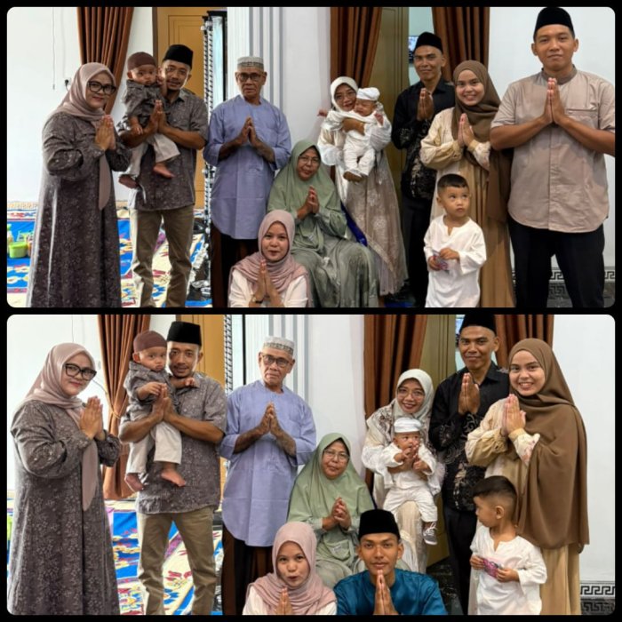 Momen Haru Pulang Kampung, Ibu Asmia, S.Pd Rayakan Lebaran di Kuamang Kuning, Muaro Bungo