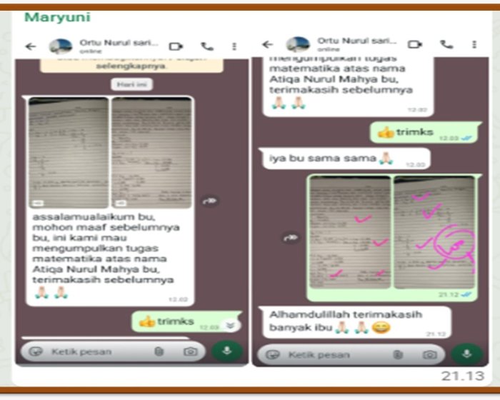 📚 PJJ MTsN 4 Batanghari Tetap Aktif, Murid Kumpulkan Hasil Belajar melalui WhatsApp