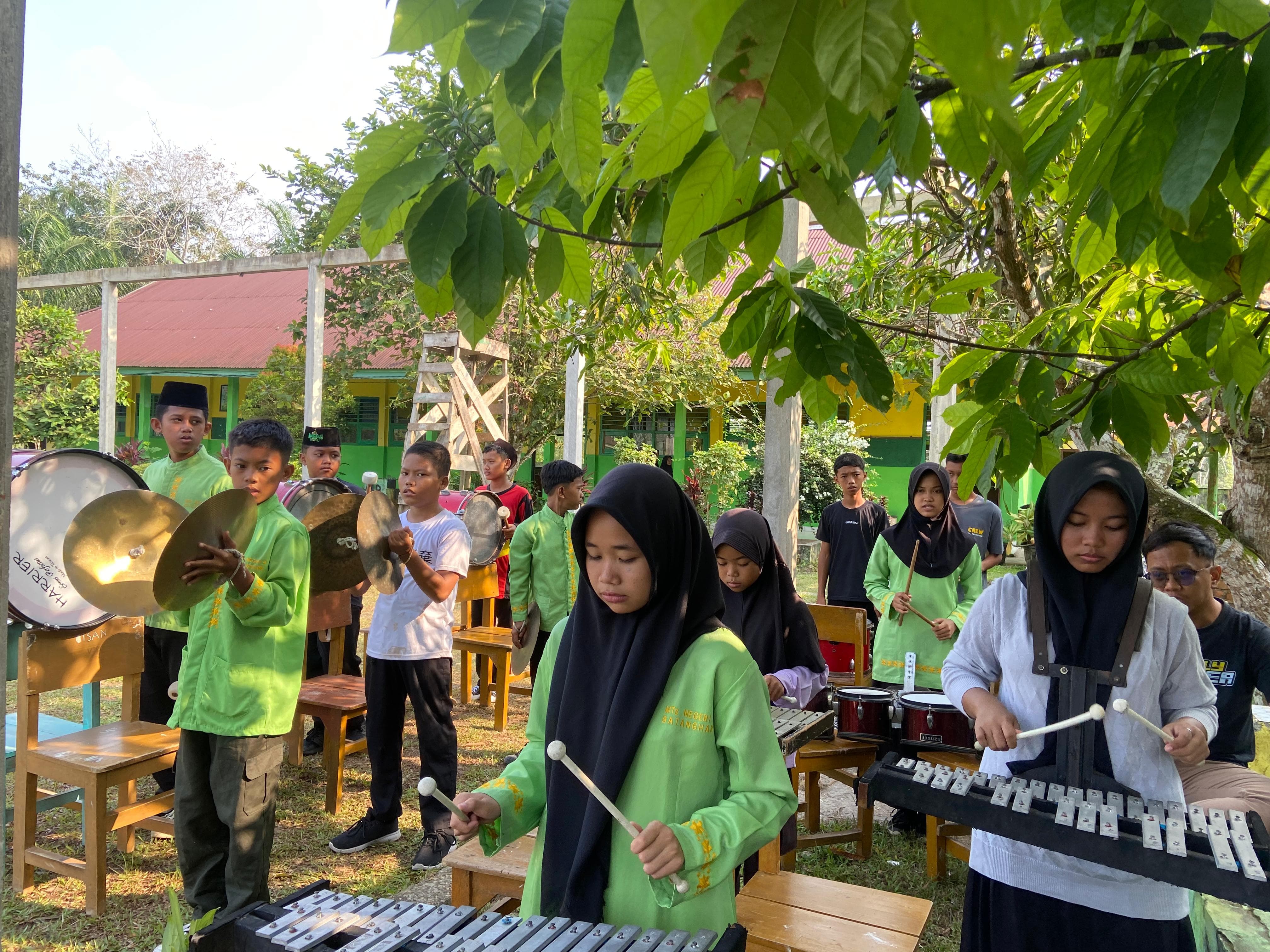 MTs Negeri 4 Batanghari Kembali Melakukan Latihan Drumband Yang Ke 3 kalinya