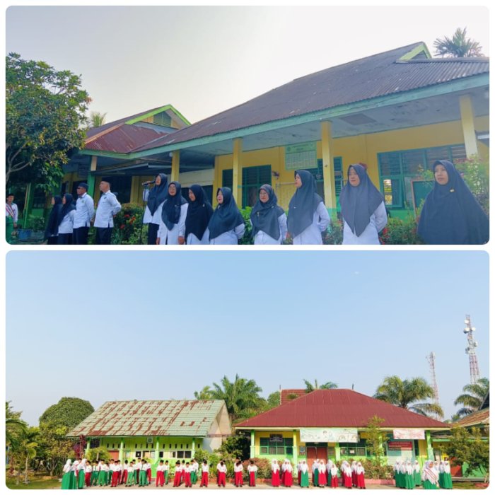 Upacara Bendera di MTsN 4 Batang Hari Teguhkan Komitmen Menerapkan Kedisiplinan di Madrasah