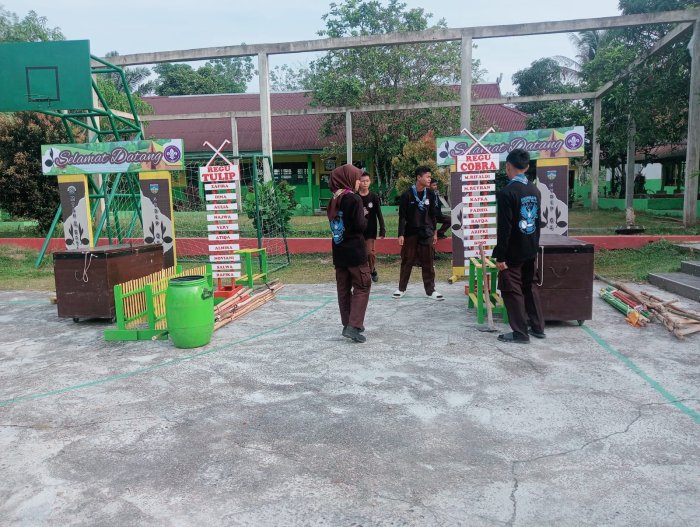 Regu Tulip dan Regu Cobra Siap Ikuti Jamran Kecamatan di SMPN 8 Batanghari
