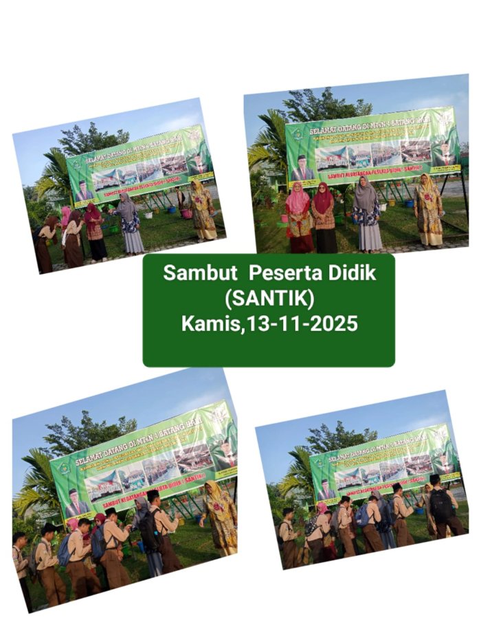 MTsN 4 Batanghari Tetap Konsisten Sambut Kehadiran Peserta Didik Setiap Pagi