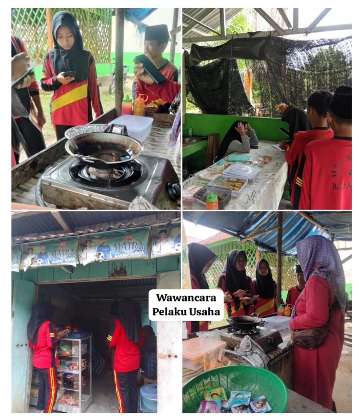 Proyek Kewirausahaan: Peserta Didik MTSN 4 Batang Hari Belajar dari Pelaku Usaha hingga Merancang Ide Kreatif