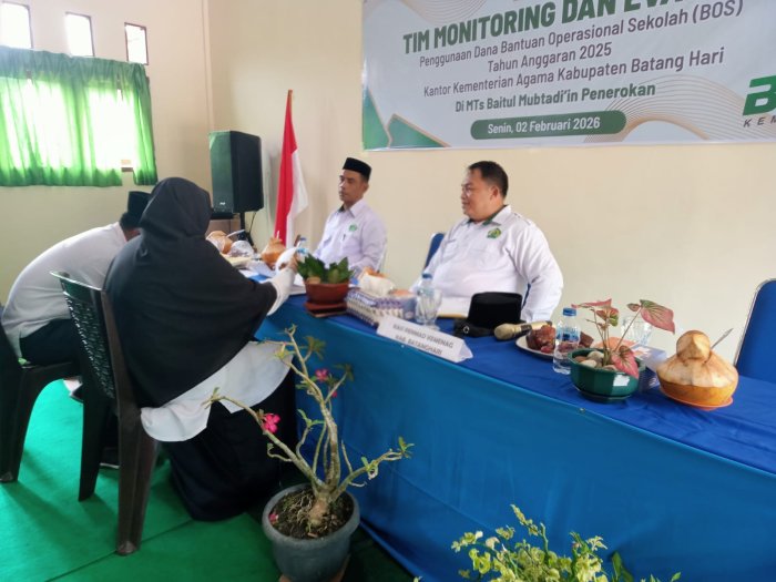 MTsN 4 Batang Hari Ikuti Monitoring dan Evaluasi Penggunaan Dana BOS Tahun Anggaran 2025