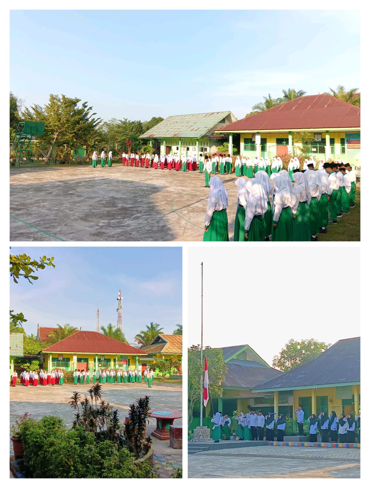 Upacara Bendera di MTsN 4 Batang Hari, Kepala Madrasah Sampaikan Amanat tentang Kurikulum Cinta