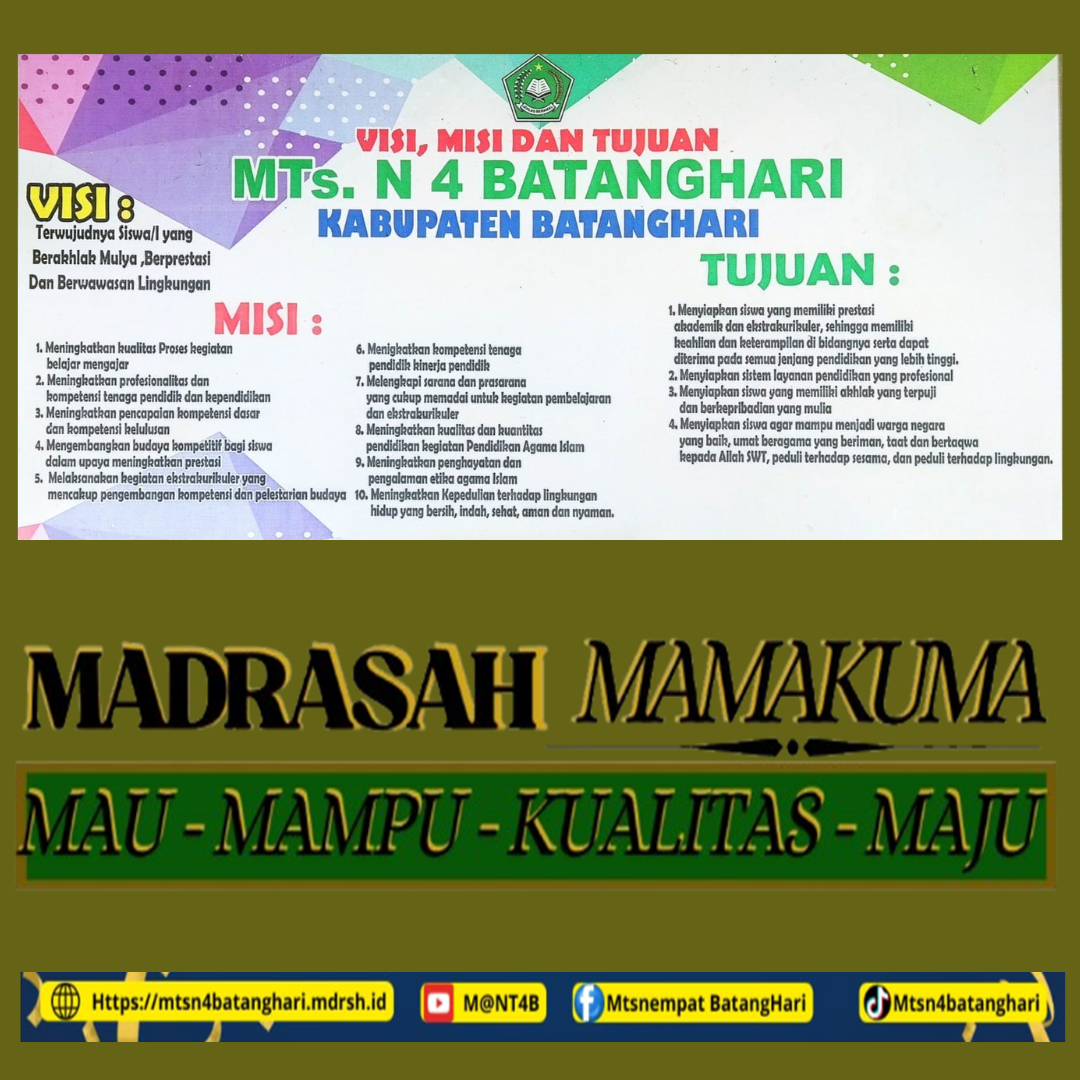 VISI MISI MADRASAH